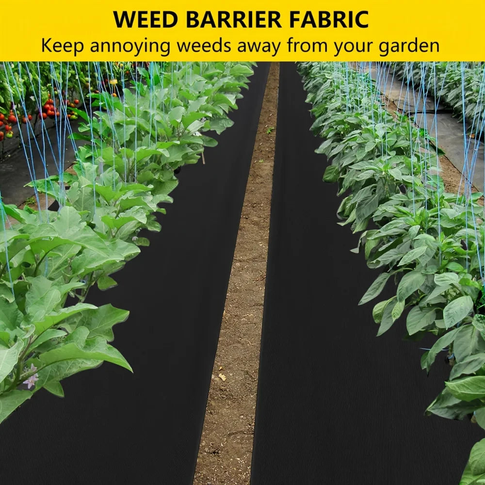 Non-Woven Landscape Fabric Weed Barrier, 10 m Roll, 60–200 cm Wide