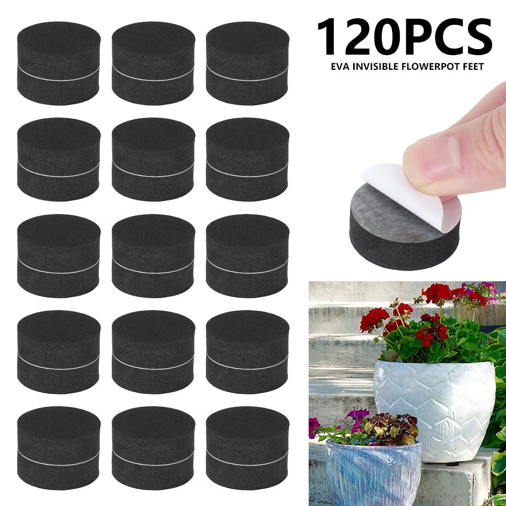 Self-Adhesive EVA Pot Feet, 40–160 Pack