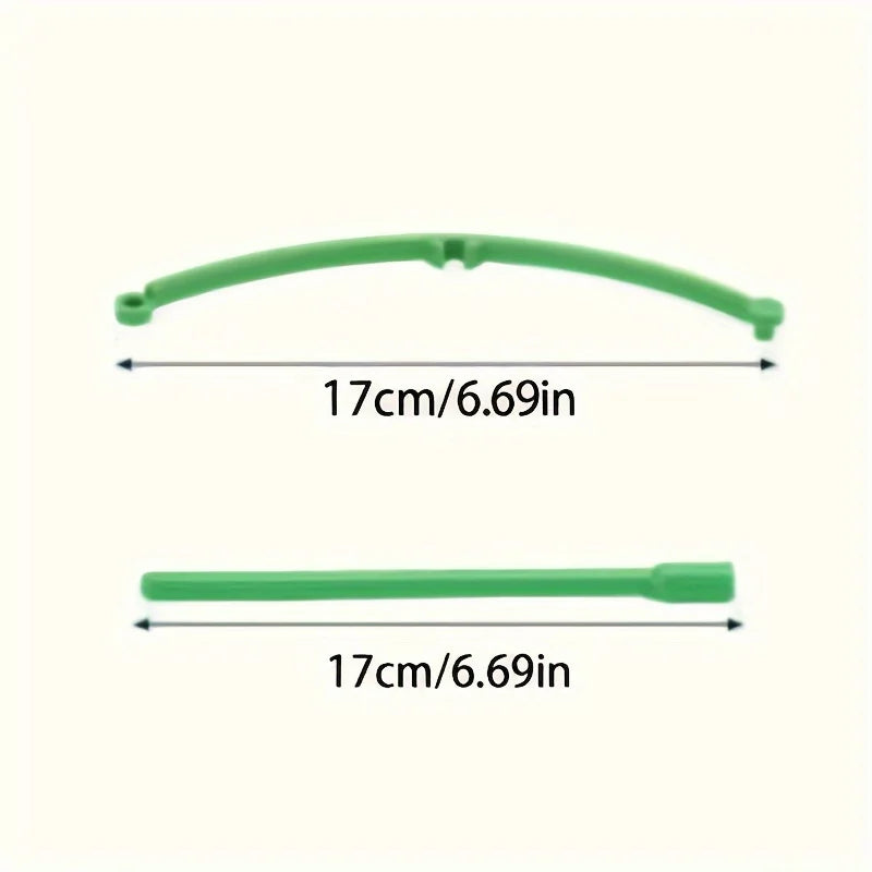60pcs Stackable Plastic Plant Support Rings - 10-Tier Garden Stakes for Climbing Flowers, Vines, Vegetables | Durable Green
