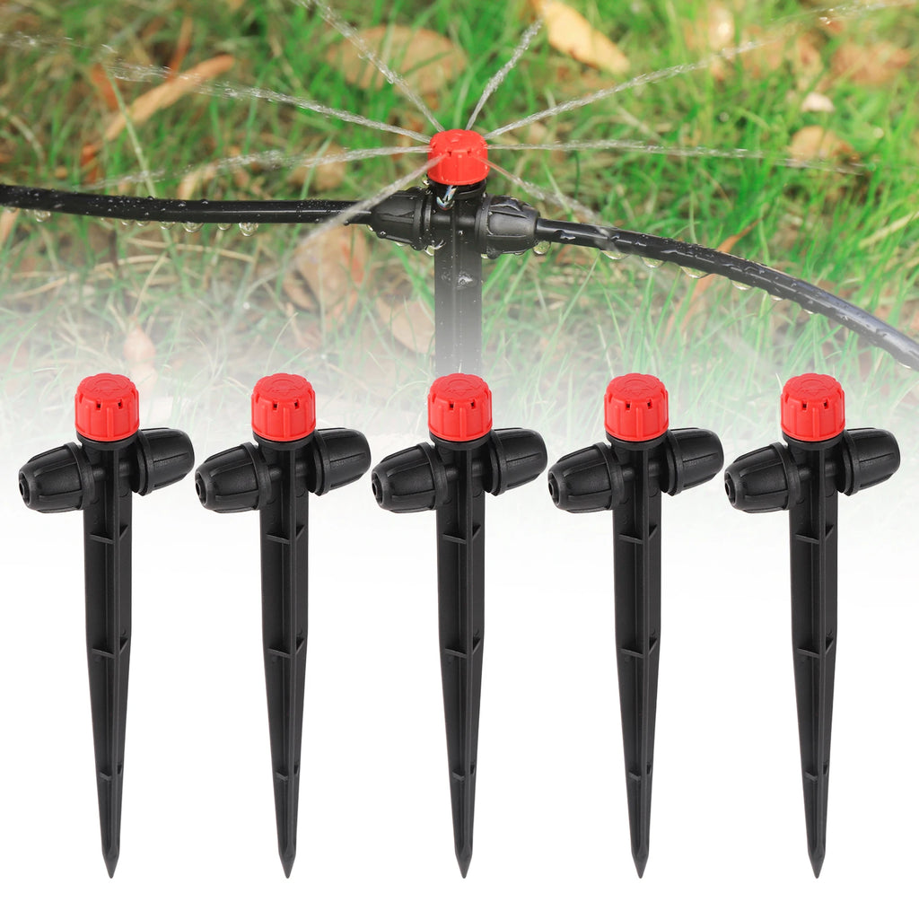 Spike drip emitters for garden irrigation