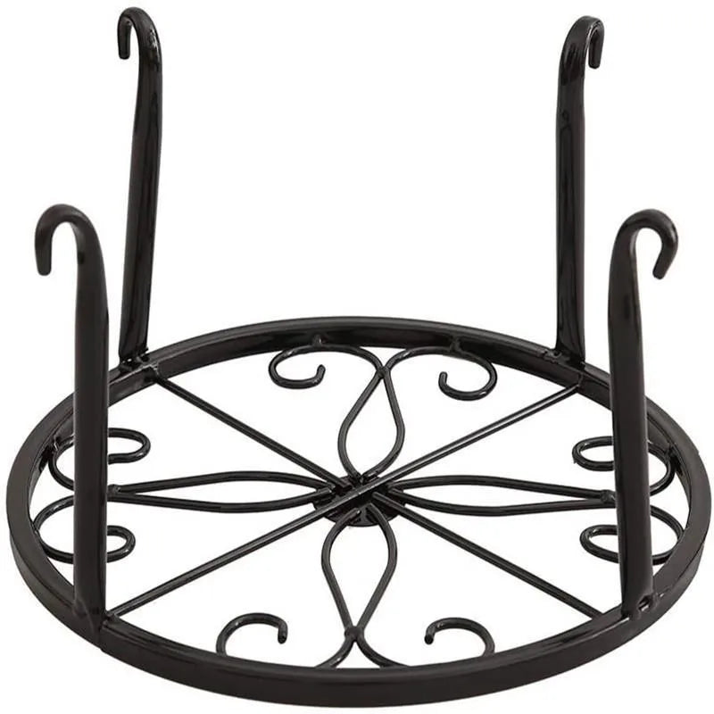 Floor Standing Single Pot Iron Flower Rack, Indoor Balcony Flower Rack, Flower Pot Rack