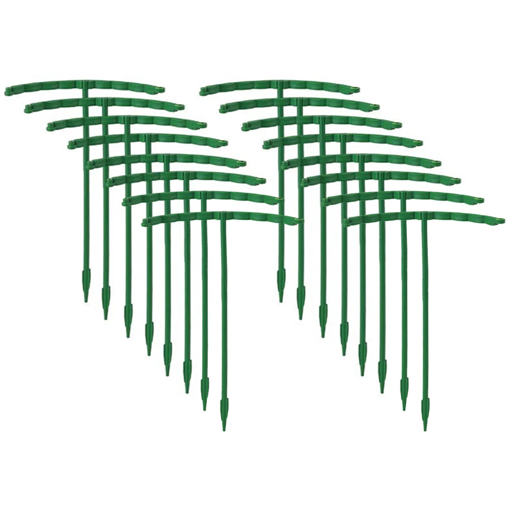 Plastic Plant Support Pile Stand Plant Support Pile for Flowers Greenhouses Arrangement Fixing Rod Holder Garden Tools
