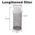 6-19mm Lengthened Stainless Steel Mesh Filter Garden Irrigation Pump Protection Hose Filter Water Cleaning Mesh Brass Filter
