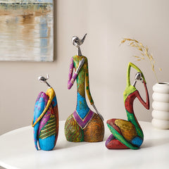 ArtZ® Abstract Colorful Women Sculptures