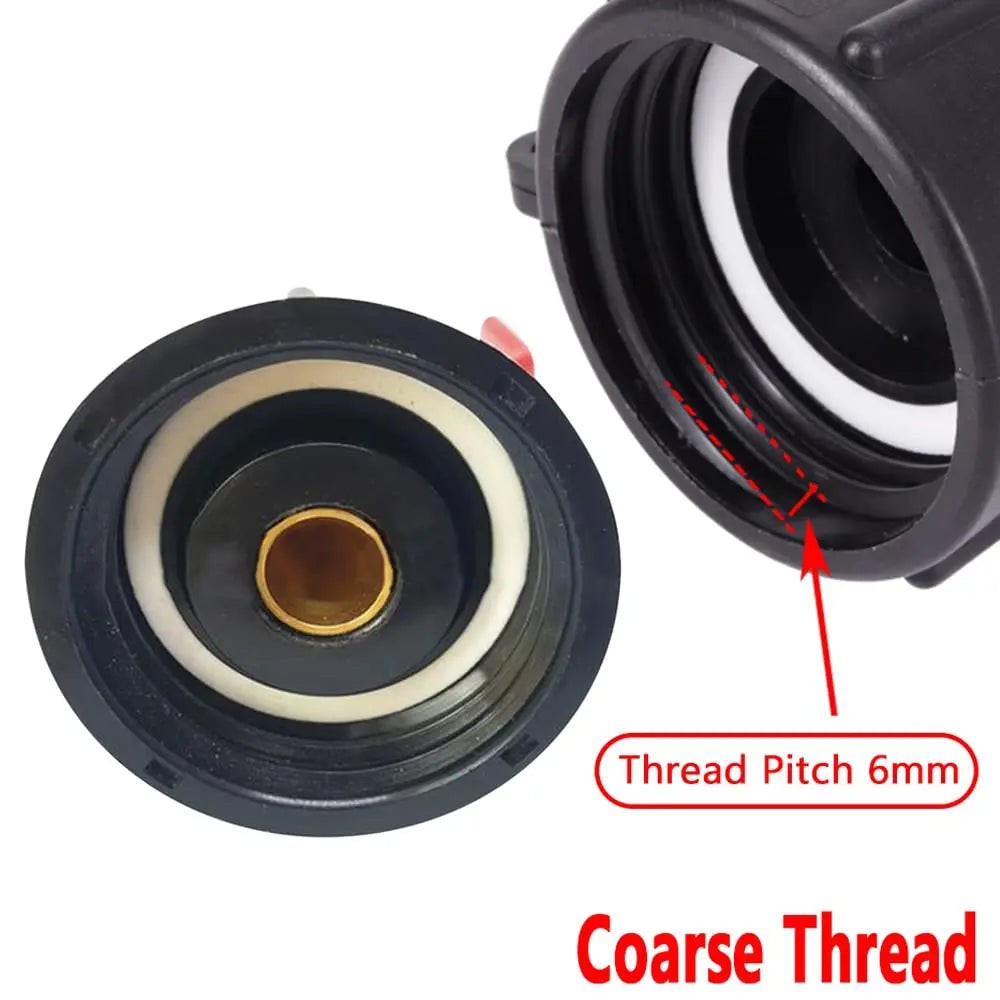 S60x6 Coarse Thread IBC Tank Tap Connecter X 1/2'' 3/4'' Water Coupling Adapter 1000L Garden Home Replacement Valve Fitting