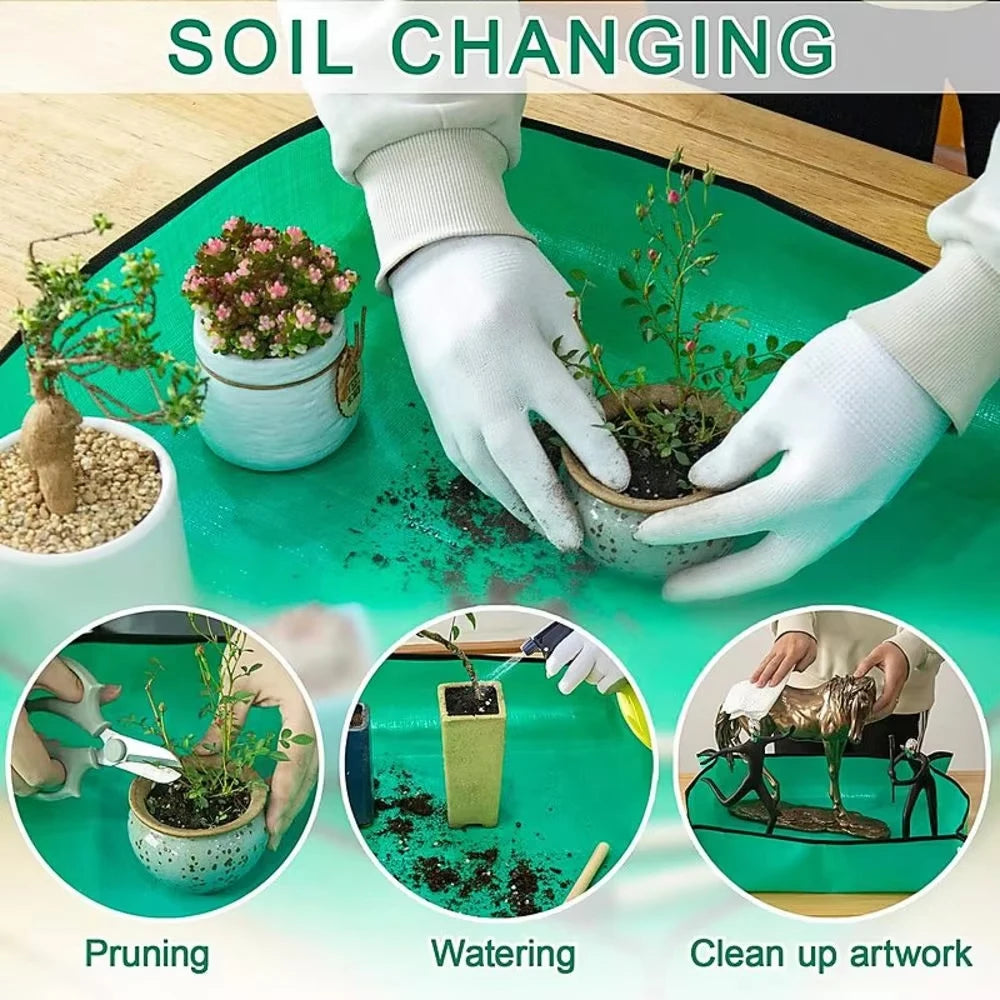 Foldable Waterproof Repotting Mat, 32–100 cm