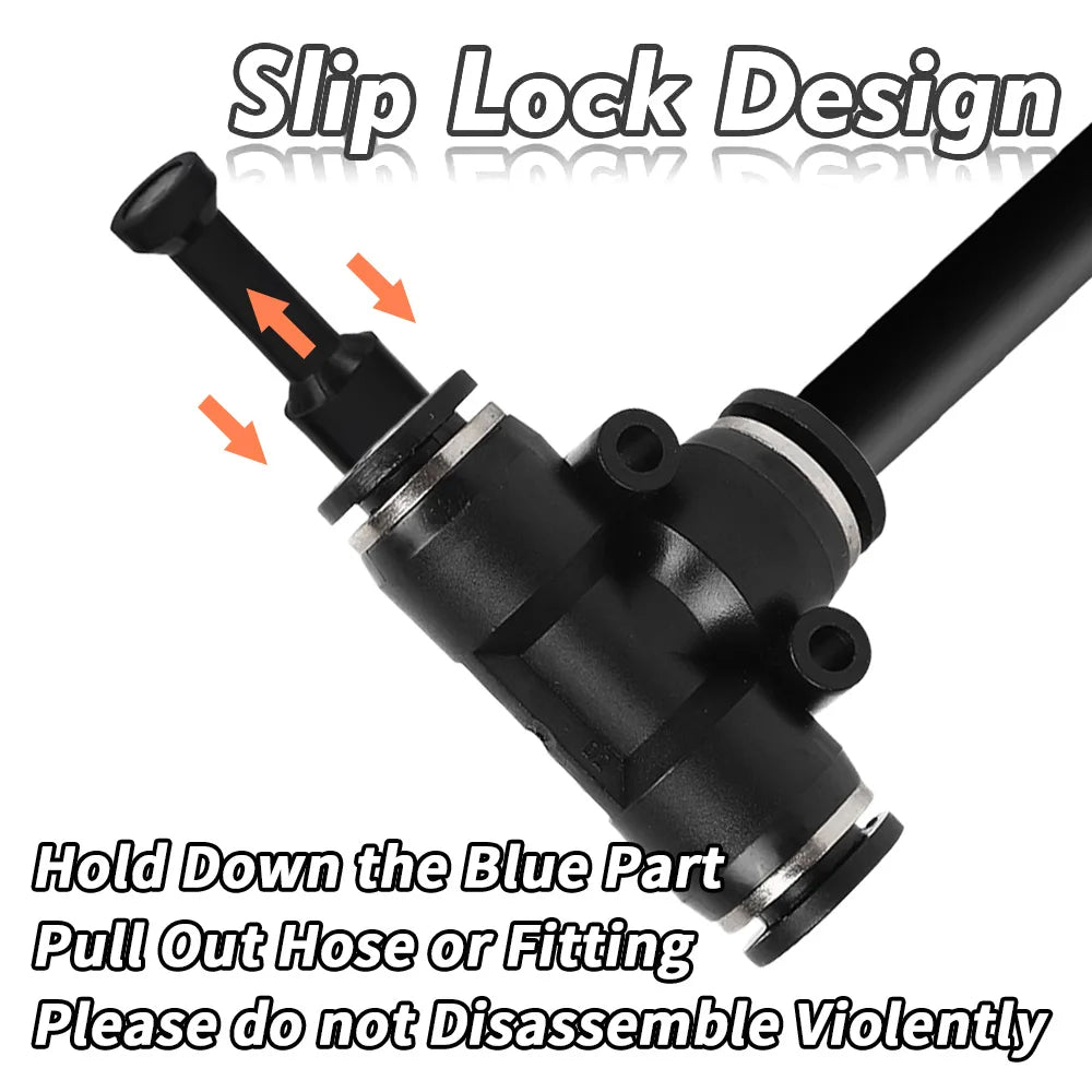 Bendable Brass Misting Nozzles with Tee for 6–12 mm PE Tube