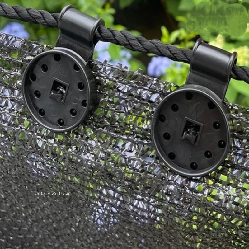 Shade Cloth Lock-Grip Clips, Black, 5–100 Pack
