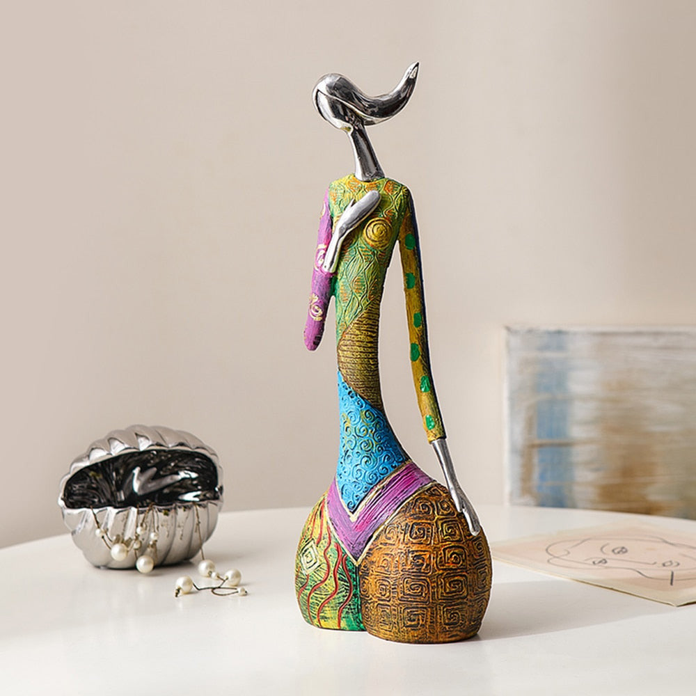 ArtZ® Abstract Colorful Women Sculptures