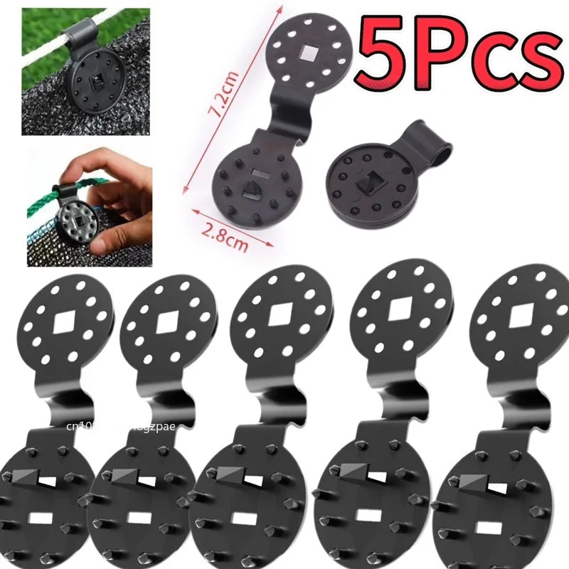 Shade Cloth Lock-Grip Clips, Black, 5–100 Pack