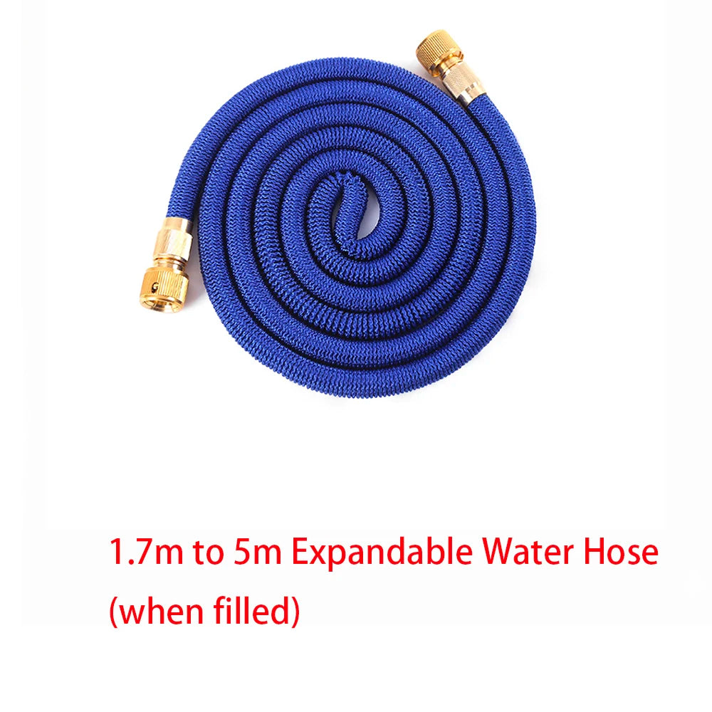 3X Telescopic TPE Water Hose Copper Plated Garden Hose for Car Wash Magic Telescopic Flexible Pipe Home Outdoor Watering