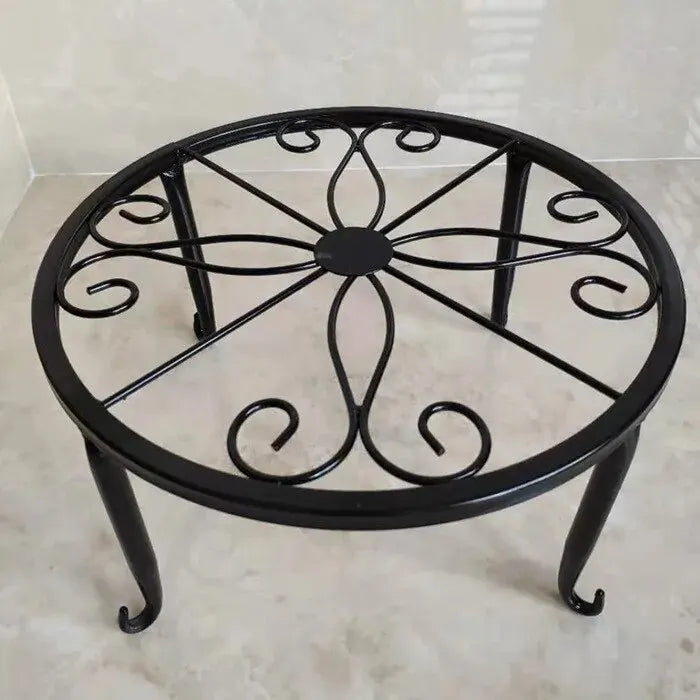 Floor Standing Single Pot Iron Flower Rack, Indoor Balcony Flower Rack, Flower Pot Rack