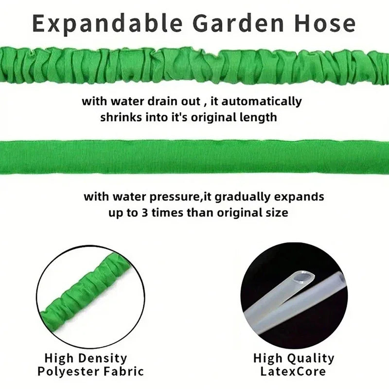 Expandable Magic Hose, High-Pressure Car Wash, 7 Water Spraying Functions, Water Gun, Home Garden Watering Hose Garden Hose