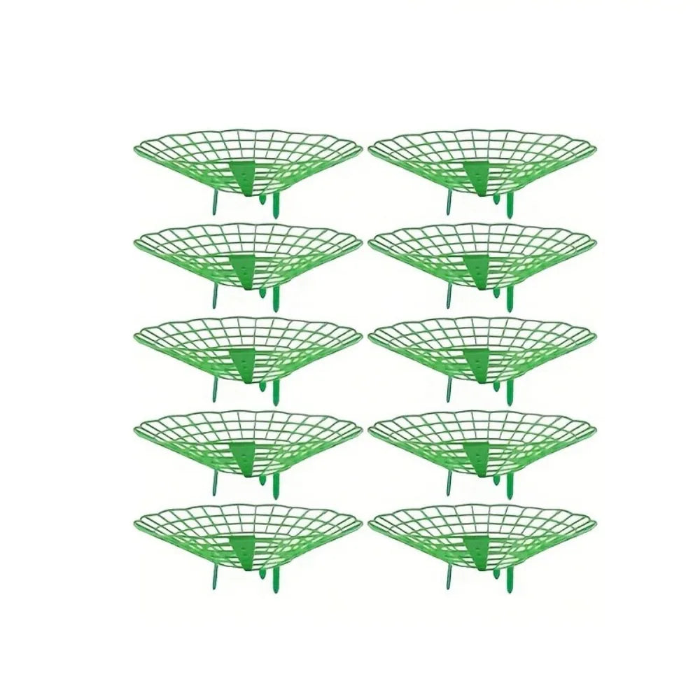 20/50Pcs Heavy-Duty Garden Support Frame with 3- Sturdy Design Open Grid Drainage System Strawberry & Watermelon Planting Rack
