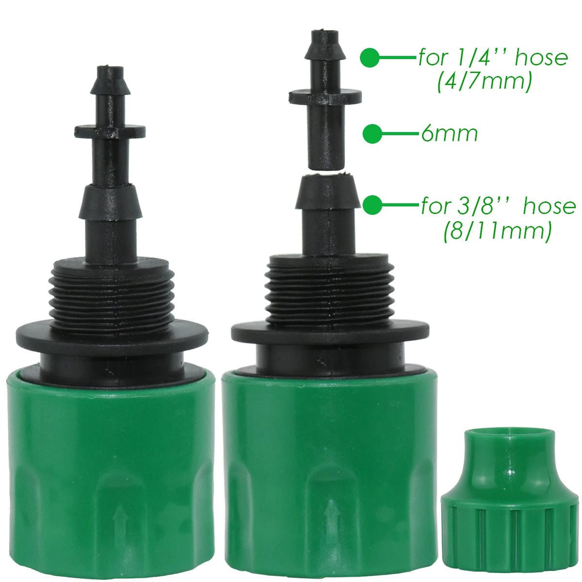 5pcs 1/4'' Water Pipe Quick Connector 4/7mm Plastic Hose Pipe Connector for Garden Drip Irrigation System Watering Equipment