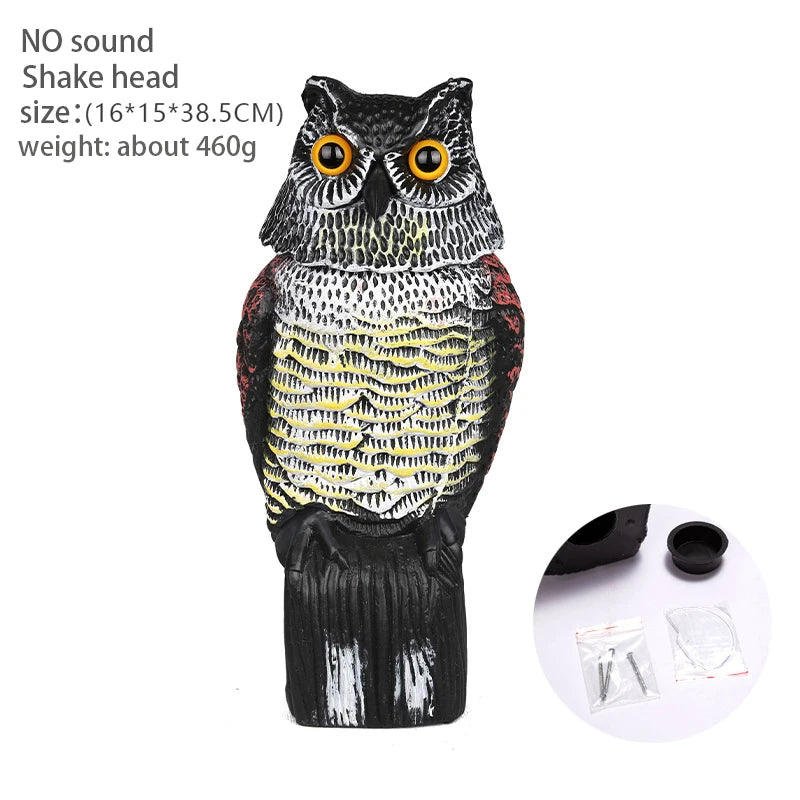 Realistic Bird Repeller Owl Prowler Decoy Protection Repellent Pest Control Scarecrow Garden Decoy Scarecrow Scares Birds