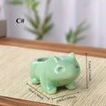 Creative Ceramic Mini Flowerpot Succulent Planter Flower Pot with Hole Cute Green Plants Planter Home Garden Decoration Outdoor