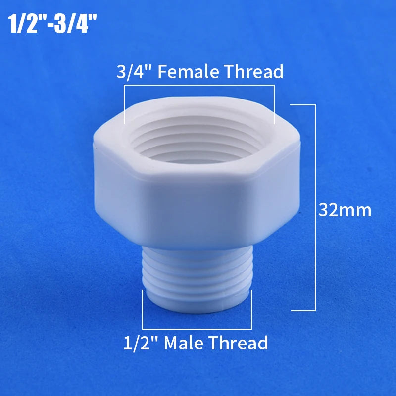 1/2" 3/4" 1" Male/Female Thread Reducer Joint Bushing Connector Garden Irrigation Water Pipe Fittings Aquarium Tank Nipple Joint