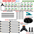 DIY Free Bending Universal Spray Kit For Greenhouse Garden Flowers Plant Watering Irrigation Patio Misting Cooling System