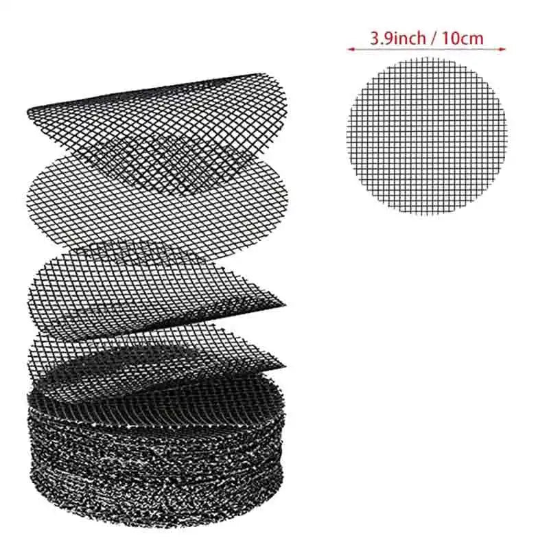 Square Fiberglass Pot Drainage Mesh, 5–10 cm, 50–300 Pack