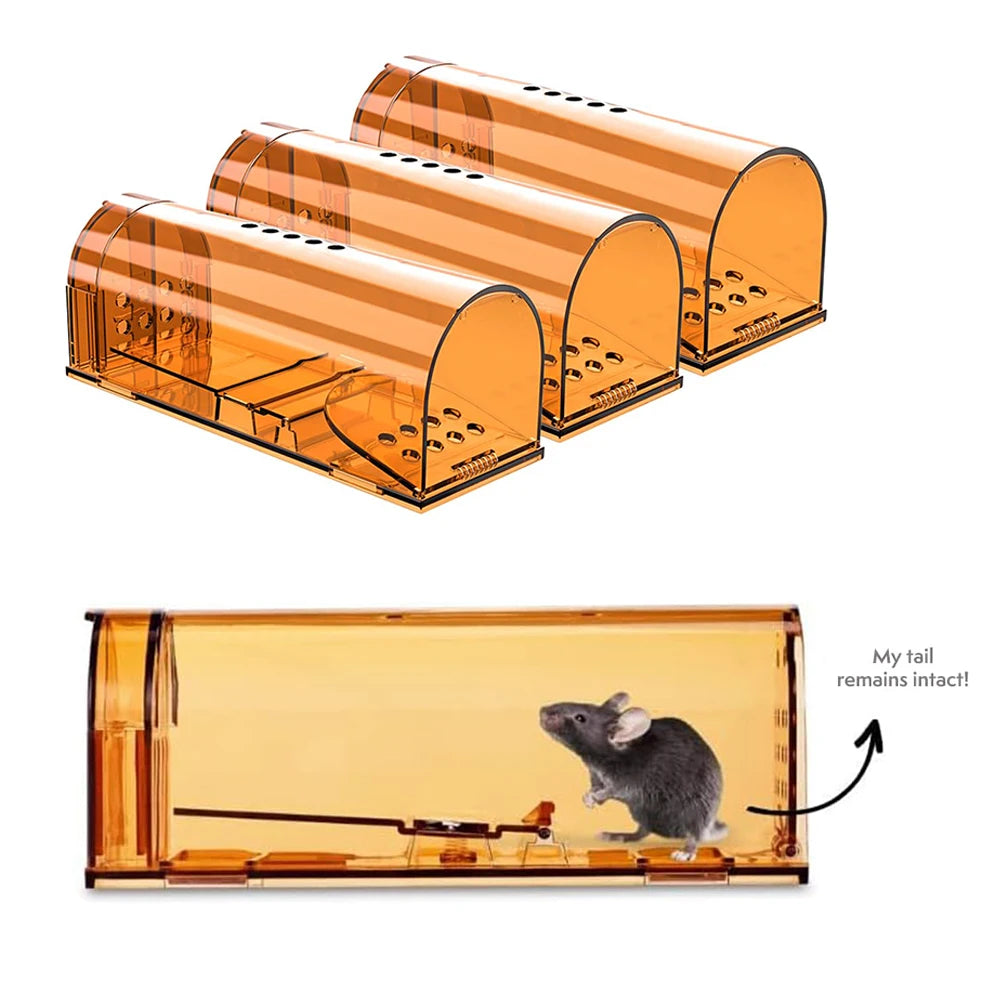 Reusable Live-Catch Mouse Trap Cage, 17 cm