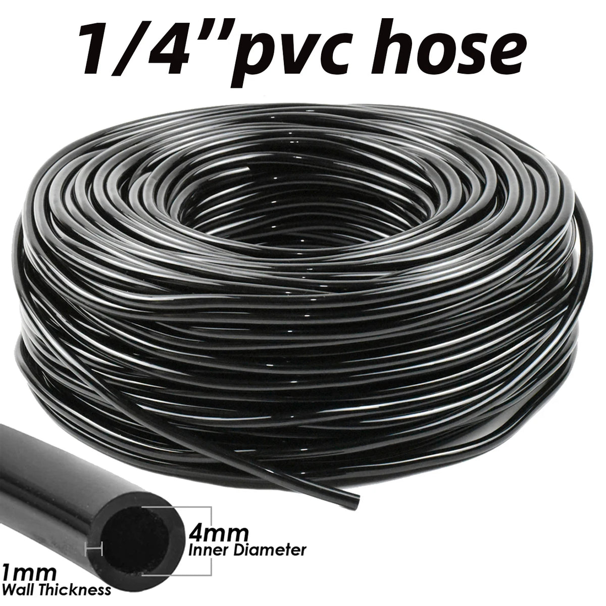 1-50pcs 4/7mm Barbed Connector Irrigation Fitting Drip Irrigation Connector 1/4'' Tubing Hose Fitting for Flower Pot Garden Lawn