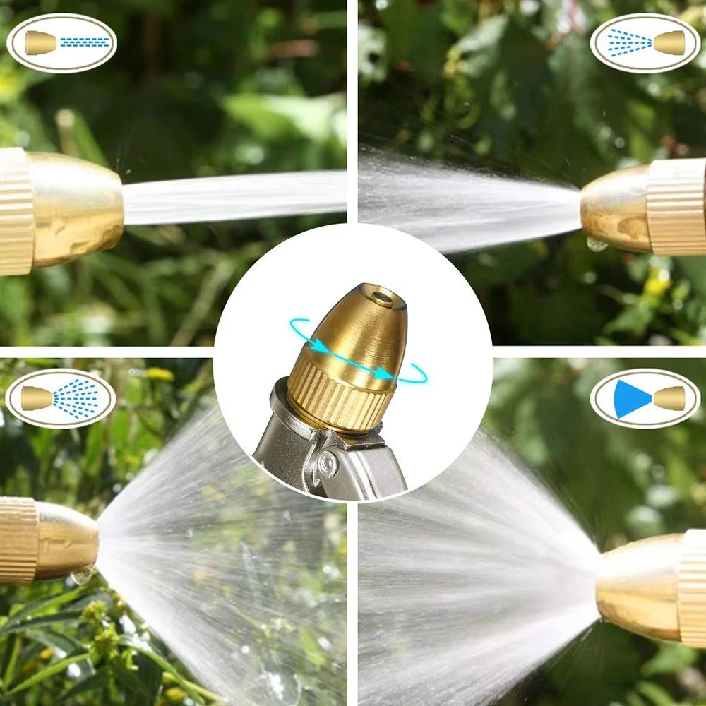 High Pressure Metal Garden Water Spray Gardening Sprayer Water Hose Jet Household Lawn Car Washing Guns Yard Watering Sprinkle