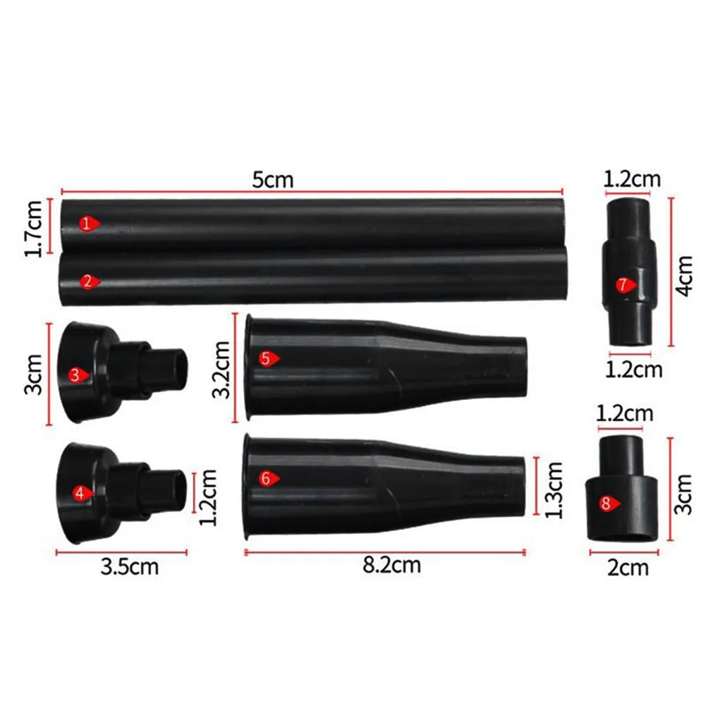 Pond Fountain Nozzle Set, 4 Spray Patterns, 8 Pieces
