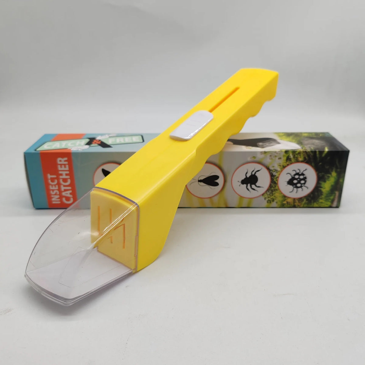 Handheld Insect Catcher Portable Transparent Insect Trap Outdoor Exploration Insect Observation Box Bug Clip Safe Capture Tool