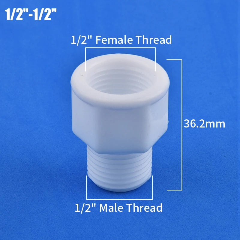 1/2" 3/4" 1" Male/Female Thread Reducer Joint Bushing Connector Garden Irrigation Water Pipe Fittings Aquarium Tank Nipple Joint