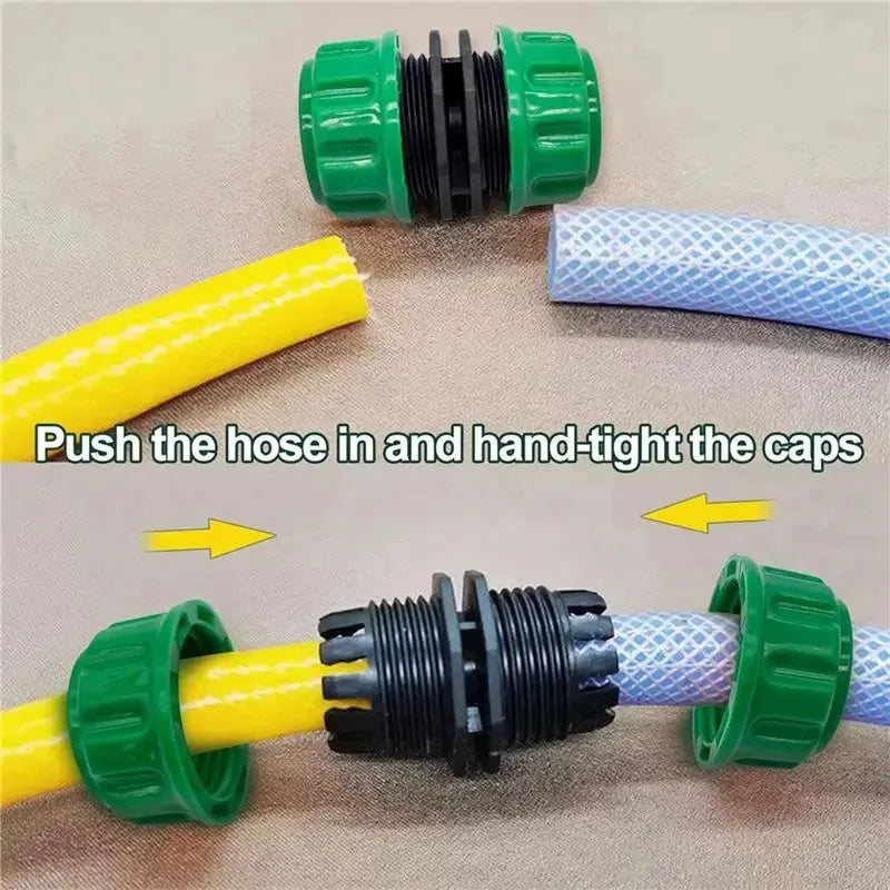 5-Piece Hose Connector Quick Connect Kit Connector Repair Irrigation Accessories Water Pipe Extension Connector Garden Drip Irri