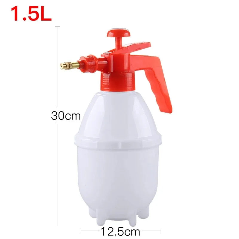 Hand Pump Pressure Sprayer with Adjustable Nozzle, 0.8–3 L