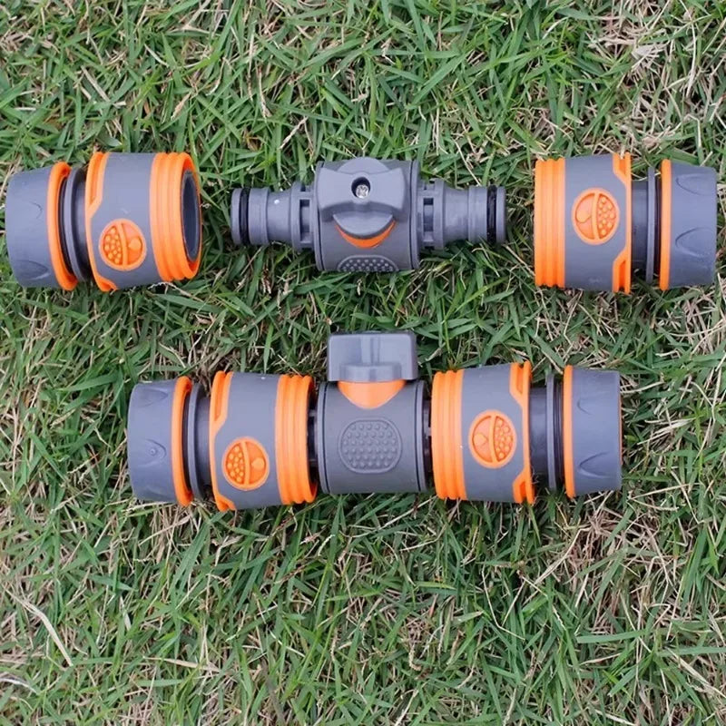 Garden Hose Quick Connector 1/2 3/4 1 Inch Pipe Coupler Stop Water Connector 16/20/32mm Repair Joint Irrigation System Fitting