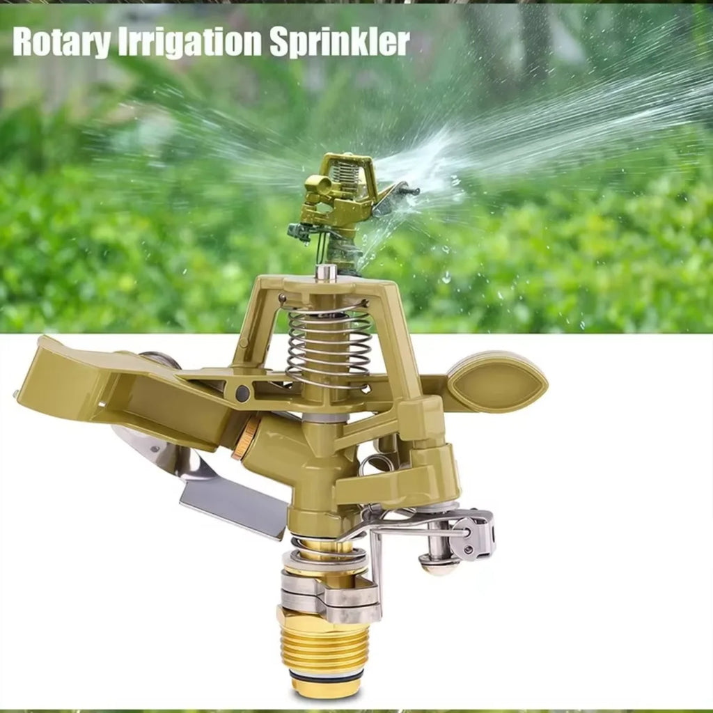 1/2" /3/4" Connections Metal 360° Rotating Pulsating Sprinkler Rocker Arm Fits for Lawn Garden Irrigation Sprinkler Rocker Arm