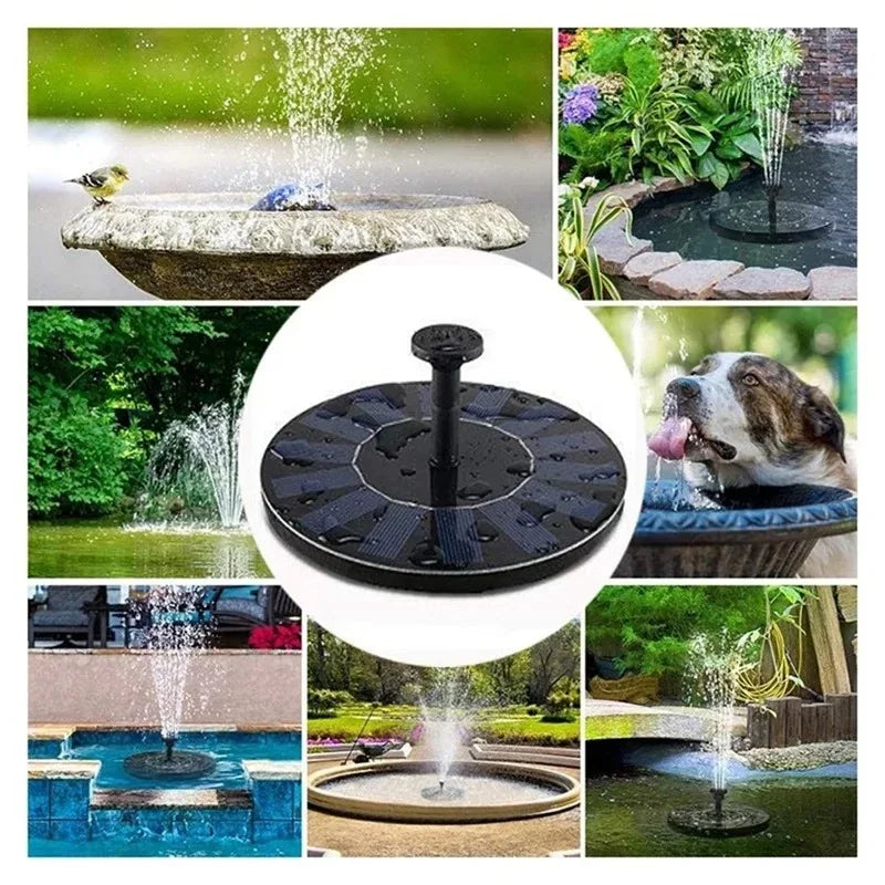 Solar - Powered Floating Fountain Pumps in 13cm, 16cm, 18cm Sizes: Ideal for Bird Baths, Garden Pools & Pond Decor