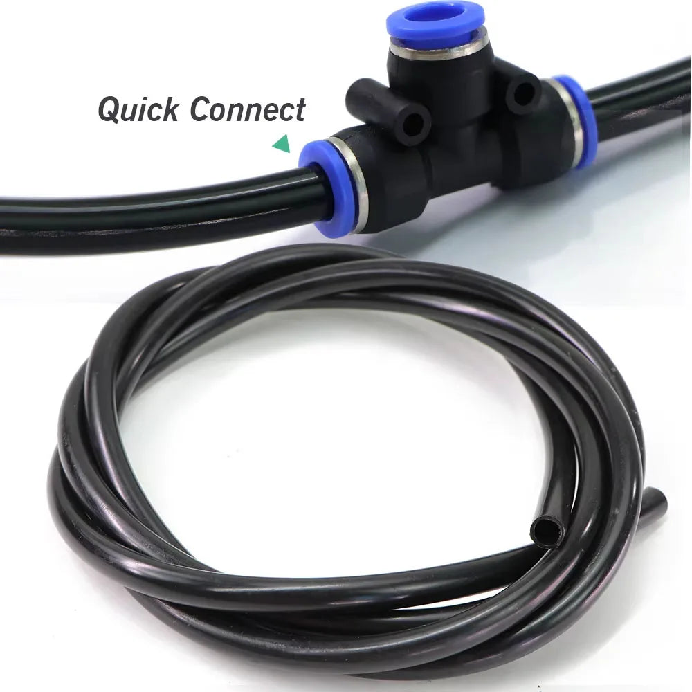 Black PE Irrigation Tubing, 6, 8 or 12 mm OD, 20–50 m