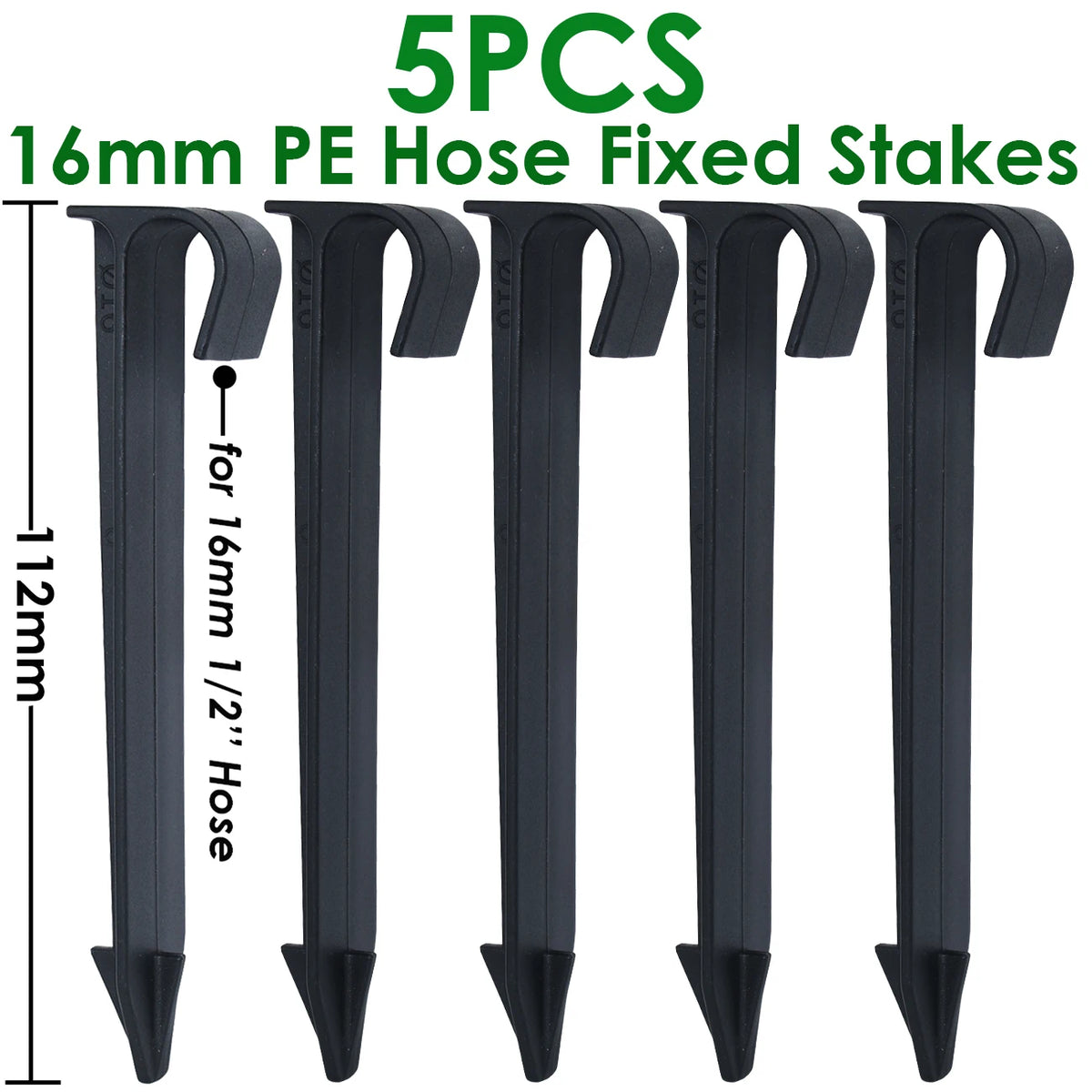 KESLA 5PCS 16mm 1/2'' PE Pipe Connector Splitter Tee Coupling Threaded Lock to 4/7mm 3/5mm Hose Garden Watering Drip Irrigation