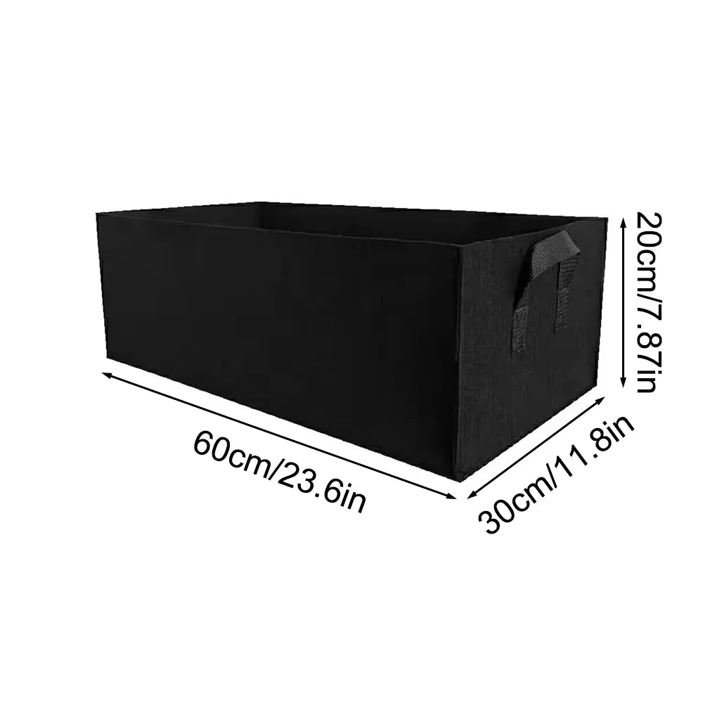 Rectangular Fabric Grow Bag with Handles, 50–100 cm