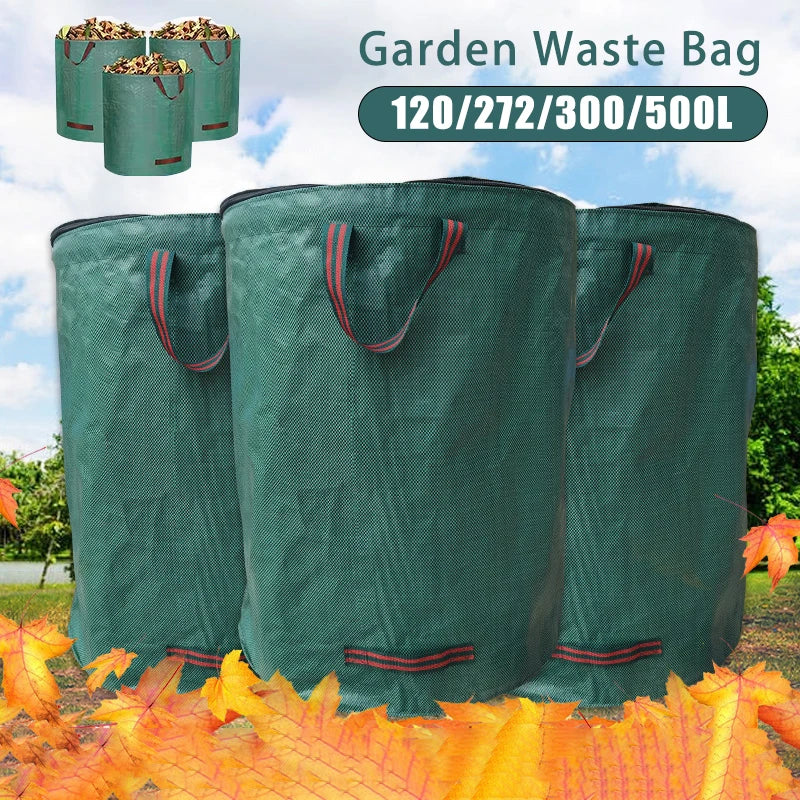 Foldable Yard Waste Bag, 120–500 L, With or Without Lid