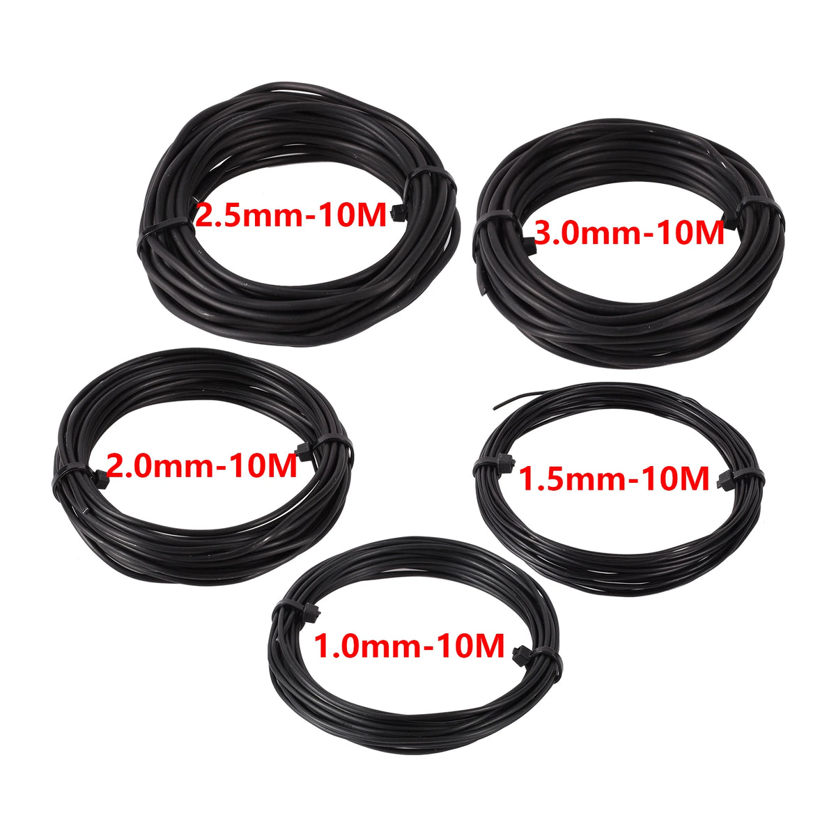 Aluminum Bonsai Training Wire, 1.0–3.0 mm, 10 m