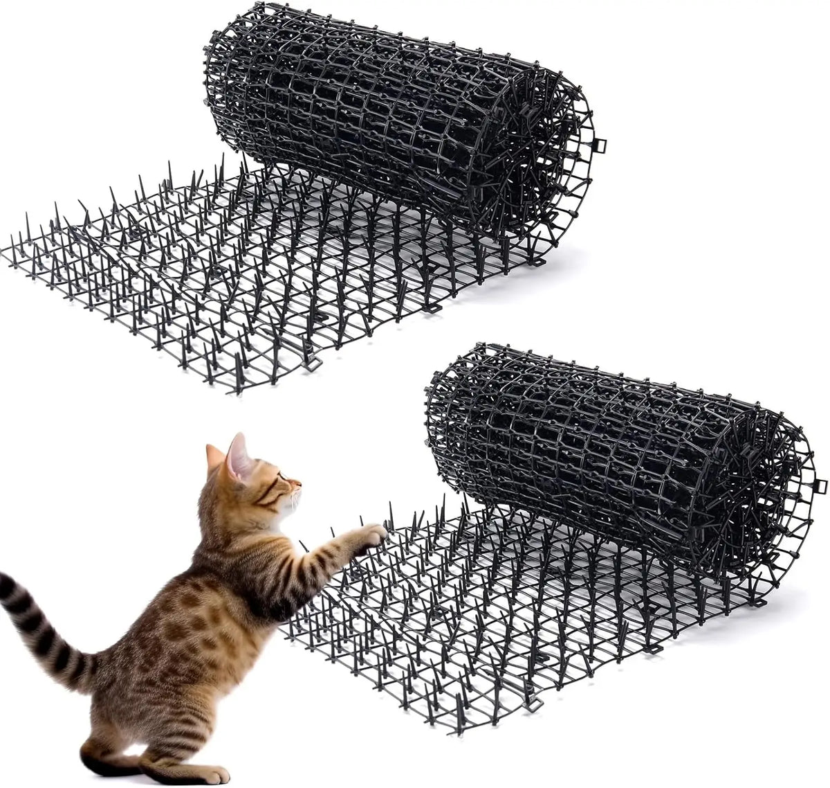 Plastic Spike Mat to Keep Cats Out of Beds and Pots, 100 × 30 cm