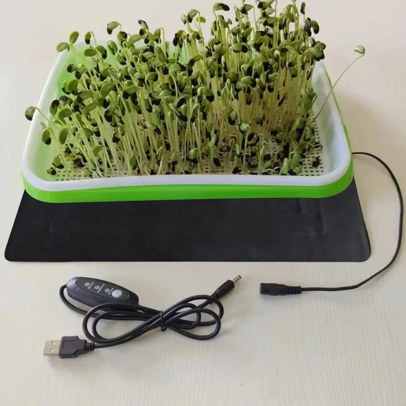 USB Seedling Heat Mat, 8.5 W, 33 × 18 or 15 × 22 cm