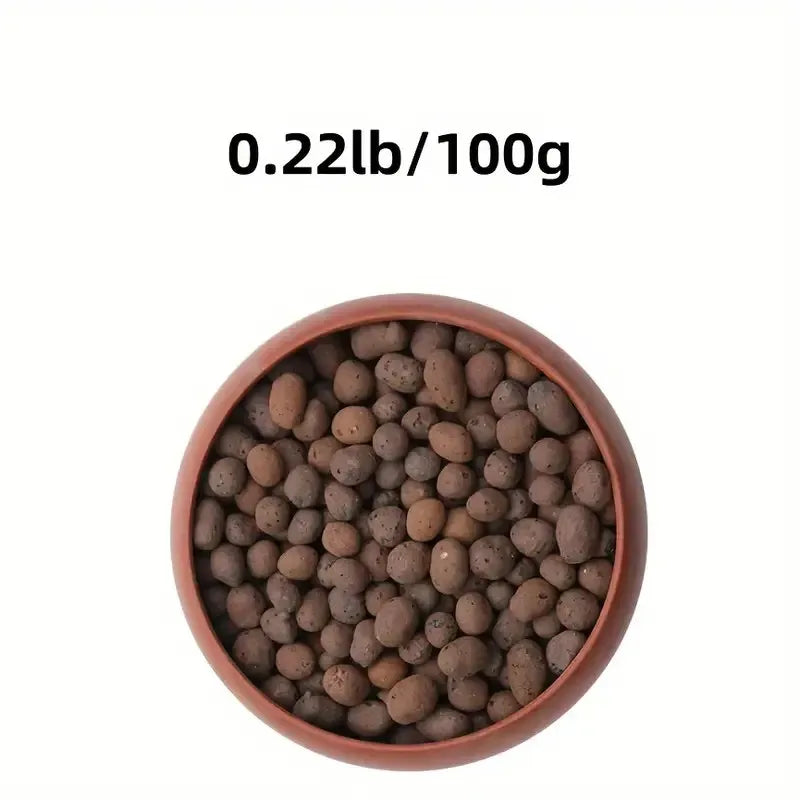 Garden Hydroponic Expanded Clay Pebbles – Organic Ceramic Oval Pellets for Pots, Planters,Orchids, Succulents, Bottom Drainage