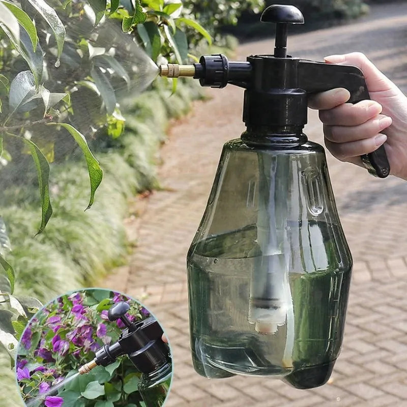 Hand Pump Pressure Sprayer with Adjustable Nozzle, 0.8–3 L