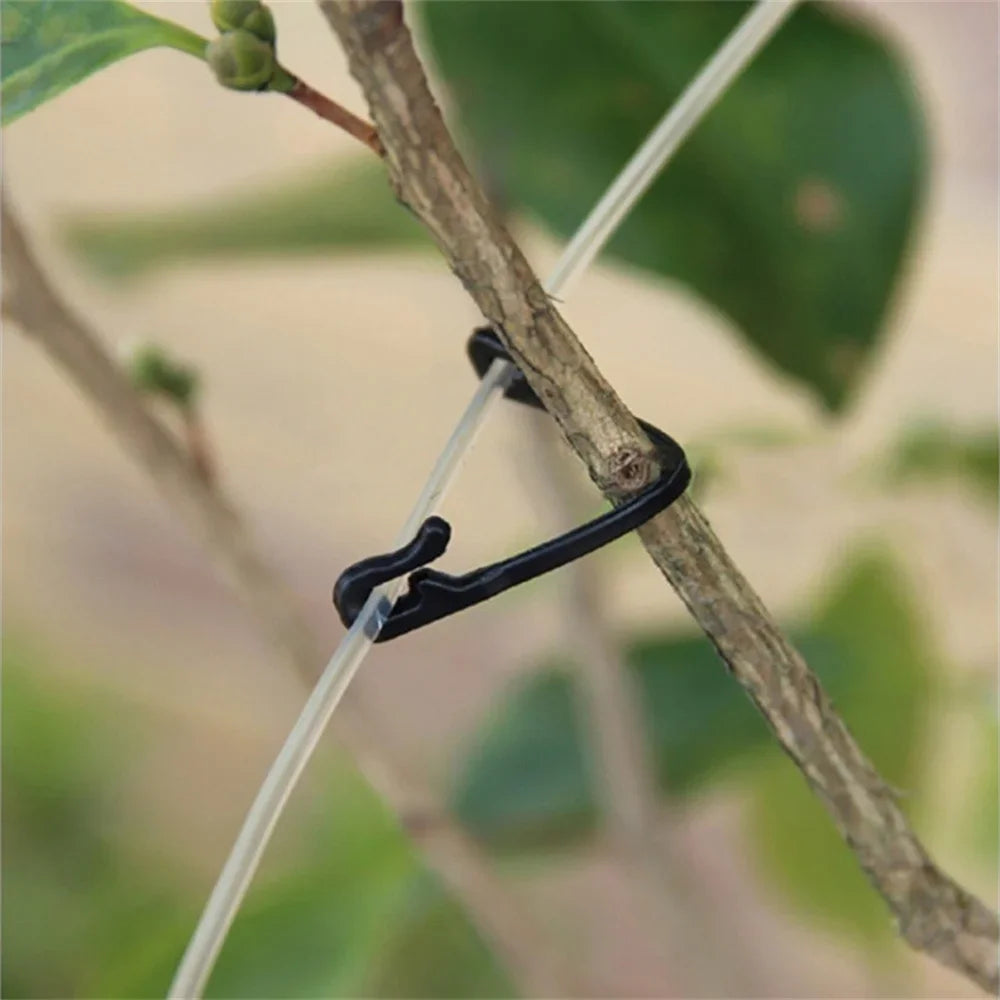 Plant Vine Fasteners for Stakes and Wire, 6 cm, 50 or 100 Pack