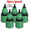5pcs 1/4'' Water Pipe Quick Connector 4/7mm Plastic Hose Pipe Connector for Garden Drip Irrigation System Watering Equipment