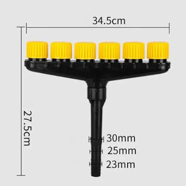 Multi-Head Garden Sprinkler, 3–6 Spray Heads