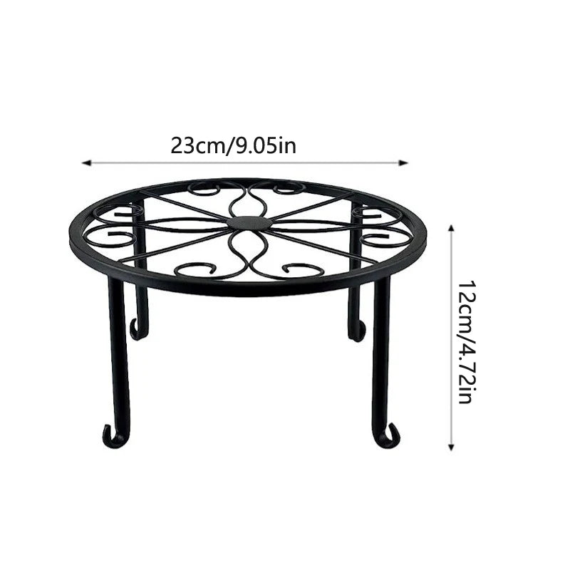 Floor Standing Single Pot Iron Flower Rack, Indoor Balcony Flower Rack, Flower Pot Rack