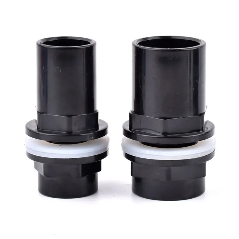 1Pc 20~50mm Black PVC Pipe Connector Aquarium Fish Tank Drain Inlet Outlet Joint Garden Irrigation Water Supply Pipe Fittings