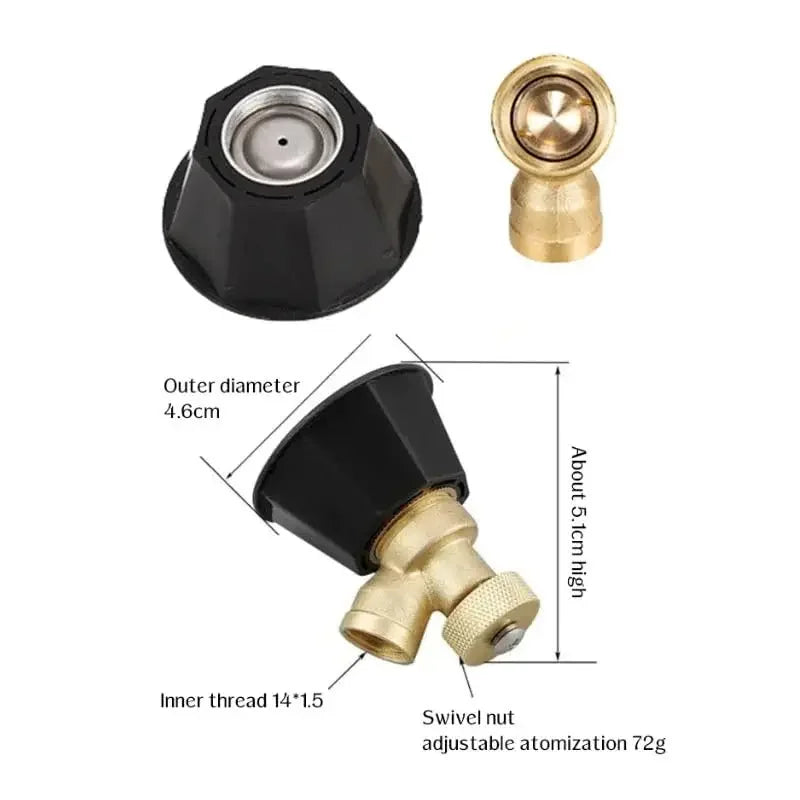 4Pcs Brass/Alloy Nozzle Agricultural Atomization Adjustable Nozzle Black Whirlwind Agricultural sprinkler Head Garden Tool